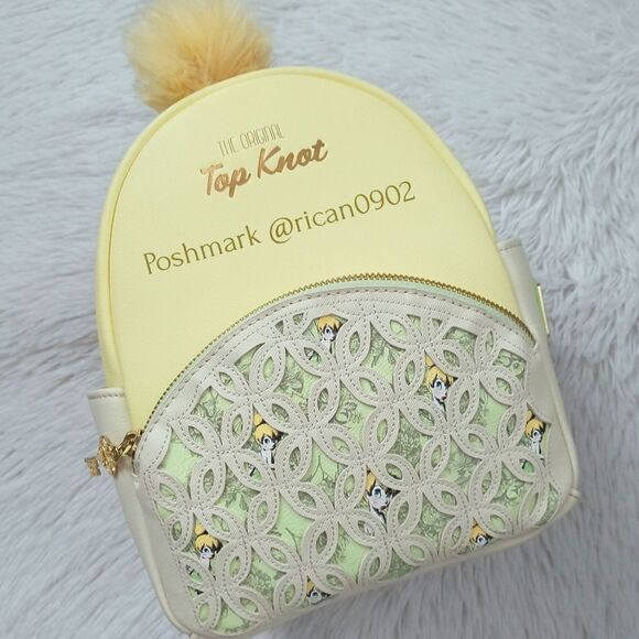 Loungefly Disney Peter Pan Tinkerbell Top Knit Mini Backpack - Picture 1 of 13